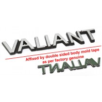 Reproduction "Valiant" Stick-On Badge (with fastening tape) : suit CL/CM