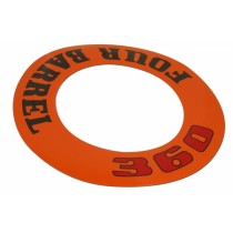 "360 Four-Barrel" Air Cleaner Decal (Orange)