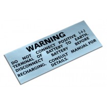 "Battery Warning" Inner Guard Decal (digital print)