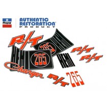 Complete Body Decal Set "Hemi 265" : suit Charger R/T (2-barrel)