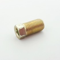 Brake Tube Nut, 3/16" Pipe, 3/8-24 UNF (14mm thread length), Use with SAE flare (45 degrees/inverted/double)