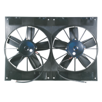 Dual 11" 12V Electric Thermo Fans: Race Series 2800CFM