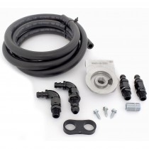 Remote Oil Filter Relocation Kit (No sandwich plate) : Black hose : suit Small Block :