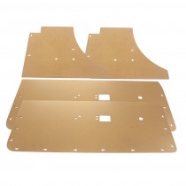 Blank Door Card/Door Trim & Rear Backing Board Set : suit VH/VJ/VK/CL Charger