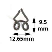 Wire Mold Retainer Clip : suit C-channel : 12.65mm or 9.5mm offset