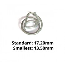Coiled Wire Mold Retainer Clip : suit C-channel : 13.50mm - 17.20mm