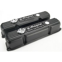 Black Mopar Alloy Finned Rocker Covers suit Big Block (Mopar Part# 312-P5007614)