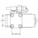 Vane Style Vacuum Pump - Brake, 12V Electric, Cast Aluminium
