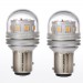 Narva Amber LED Globes (PAIR) : replaces single filament indicator Light Globes (BAU15s 12V)