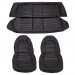 Seat Skin Trim Kit : VG Sedan "Pacer" : X1 Black : (Reclining Front Bucket, Rear Bench)