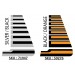 Body Stripe Kit : CL Sportspack Utility ; Black & Orange