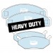 Front Disc Brake Pad Set, Bendix Heavy Duty : suit VJ/VK calipers (& early CL)