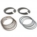Piston Ring Engine Set : Black Cast Iron : .000" (standard) : suit Slant 6