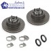 Front Disc Brake Combined Hub & Rotor Set : Dimpled & Slotted : VG