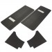 Restoration Door Trim Set : Trim Code X1 - Black (with silver inserts) : suit Charger R/T