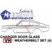 Reproduction Window Weather Strip Set : suit VH Charger (quarter-glass doors)