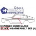 Reproduction Window Weather Strip Set : suit VJ/VK/CL Charger (full-glass doors)