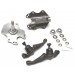 2" Lowered Stub Axles set with Lower Ball Joints and Spindle Hardware Package.